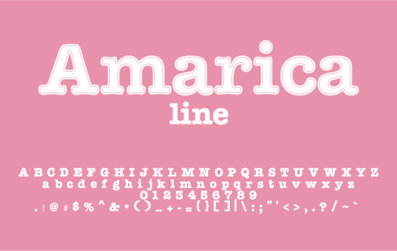 Amarica Line: A Bold Display Font for High-Impact Campaign Visuals