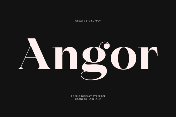 Angor: A Bold Serif Font That Elevates Small Business Branding
