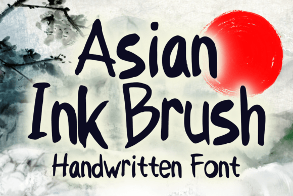 Asian Ink Brush: A Display Font That Elevates Small Business Branding