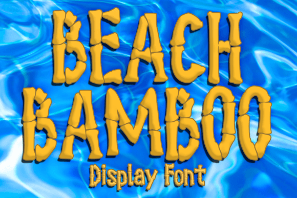 Beach Bamboo: A Playful Display Font for Lively Brand Designs