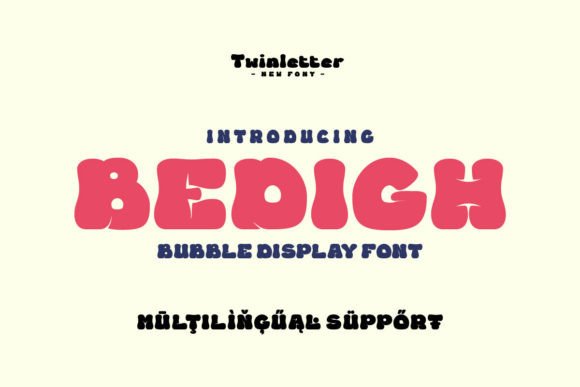 Bedigh: A Playful Display Font That Boosts Digital Engagement