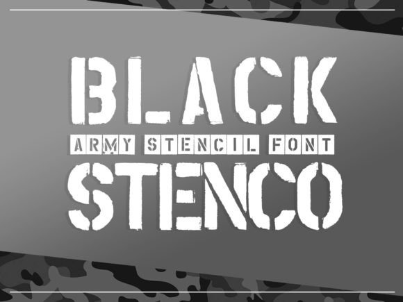 Black Stenco: A Bold Display Font That Elevates Brand Identity