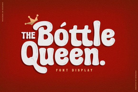 Bottle Queen: A Bold Display Font for Impactful Design
