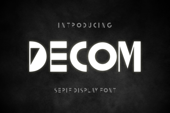Decom Font: A Stylish Display Typeface for Modern Small Business Branding