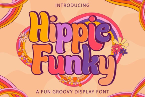 Hippie Funky: A Playful Display Font for Scroll-Stopping Marketing Design