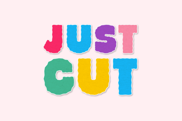 Just Cut: A Display Font That Elevates Small Business Branding