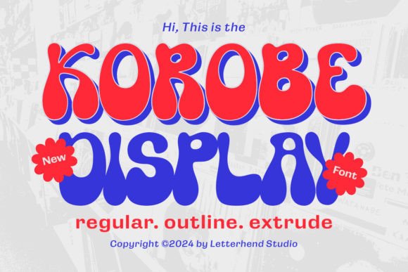 Korobe: A Playful Display Font for Modern Editorial Design