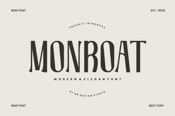 Monroat: A Modern Display Font That Elevates Small Business Branding