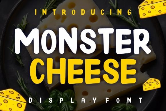 Monster Cheese: A Friendly Display Font for Modern Editorial Design