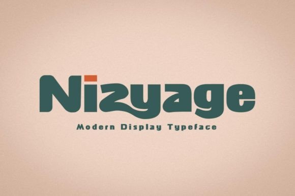 Nizyage: A Bold Display Font for Modern Editorial Design