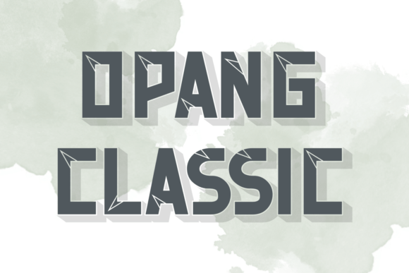 Opang Classic: A Bold Display Font for Professional Business Branding