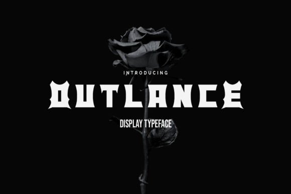 Outlance: A Bold Display Font for Crafters and Product Designers