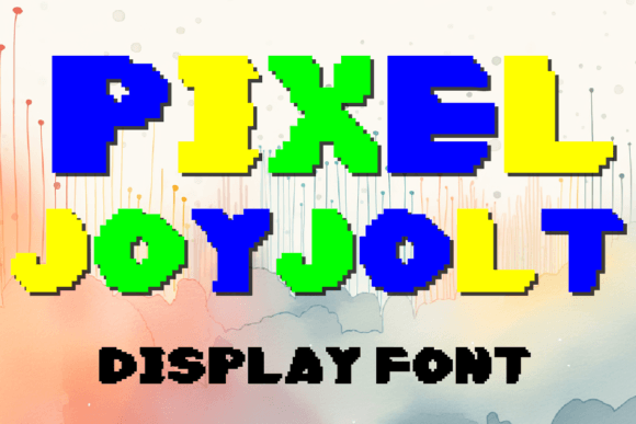Pixel Joyjolt: A Playful Display Font for Crafters and Product Designers