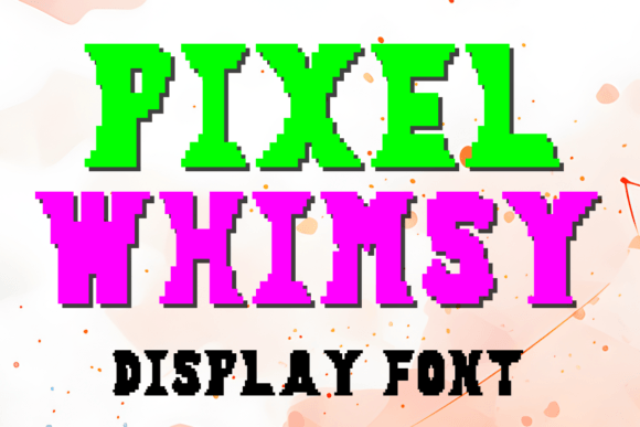 Pixel Whimsy Font: A Playful Display Typeface for Web Designers