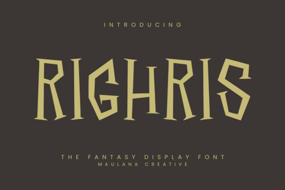 Righris: A Unique Display Font for Web Designers