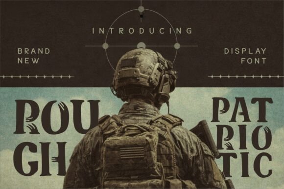 Rough Patriotic: A Bold Display Font for Campaign-Centric Design