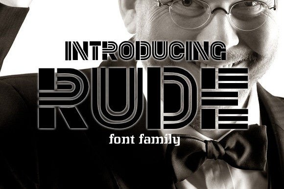 Rude Font: A Bold Display Typeface for Eye-Catching Brand Designs
