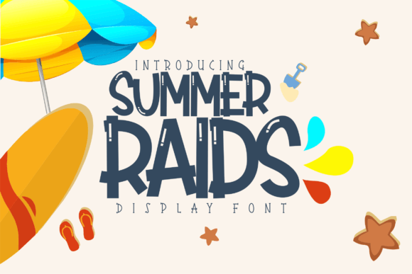 Summer Raids: A Bold Display Font That Elevates Campaign Visuals