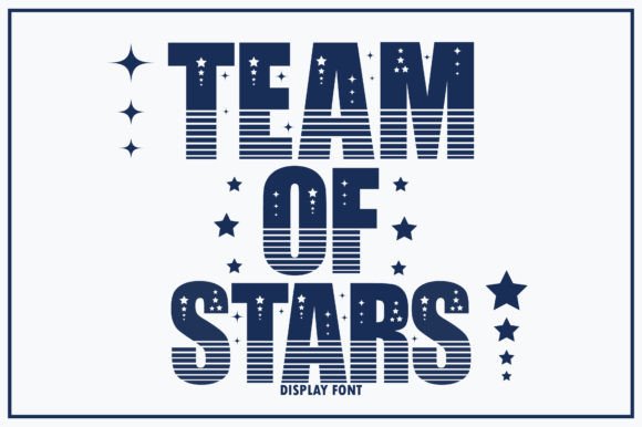 Team of Stars: A Playful Display Font for Creative Branding Projects