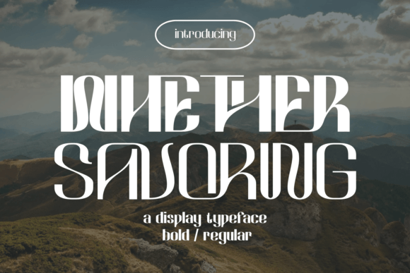 Whether Savoring: The Elegant Display Font That Elevates Your Brand
