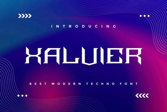 Xalvier: A Modern Display Font for Web Design and Digital Branding